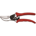 Red pruning shears on a transparent background