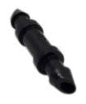 NDS- C 250, Insert Connector 1/4" Barb X 1/4" Barb, Black / EA