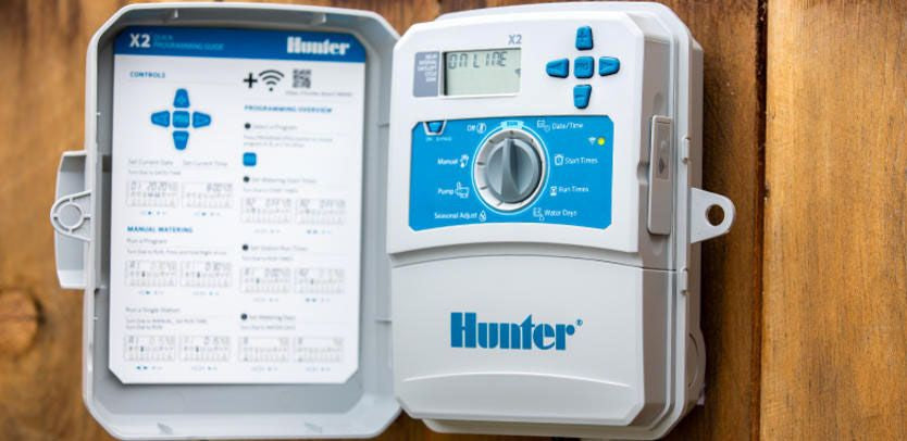 Hunter X2 800 8 Station Controller, 120 VAC Internal Transformer & Plug With Plastic Cabinet, WI-FI Compatible, sold Separately