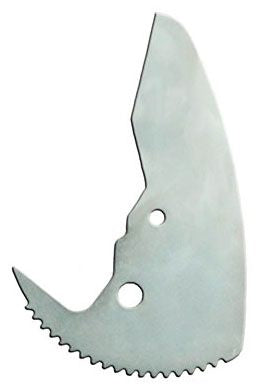 A silver-colored carbon steel pipe cutter blade with a chrome-plated finish.