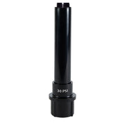 Rain Bird PA8SPRS Riser Regulator, a black shrub adapter with a label indicating '30 PSI'.
