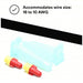 Wire connectors with red and yellow ends on a white background, accommodating wire sizes 18 to 10 AWG.