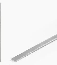 Metallic strip on a white background