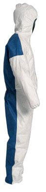 DuPont S-11495B-L, Tyvek coveral with hood bulk pack Large