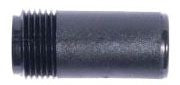 DIG 3/4 MHT male adapter .700" OD. Black