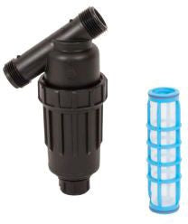 DIG 1 MNPT XL FILTER WITH POLYESTER SCREEN AND 3/4 FHT FLUSH CAP 155 mesh, Green