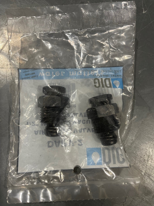 DIG DRV-2, 1/2 MNPT Air Vacuum Relief Valve Black, Pack of 2