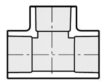 3" PVC TEE SOC SCH40