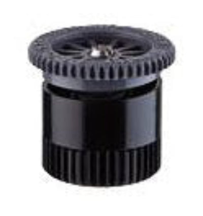 Adjustable spray nozzle for sprinklers, predominantly gray in color, with visible adjustment settings and female threaded inlet.