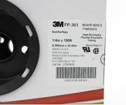 A spool of black 3M heat shrink tubing in packaging, with product details visible on the label.