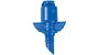 DIG- 07-029, Strip, spray jet assembly 14 diameter at 30 PSI, 14 GPH with 13" clip stake, 24" micro tubing and barb, Blue