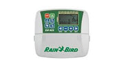 Rain Bird EXP RZX6 120V Indoor 6 Station ESP-RZX Irrigation Controller with a large LCD display and user interface buttons.