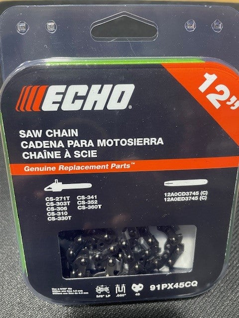 Echo 91PX45CQ, 12" CHAIN 45 DRIVE LINK COUNT
