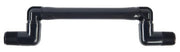 Pre-assembled sprinkler swing joint with a 6-inch length and a 1/2 inch threaded end connection, black in color.