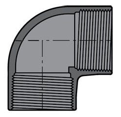 808-010, 1" PVC 90 ELL FPT SCH80