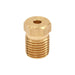 Brass fitting on a white background