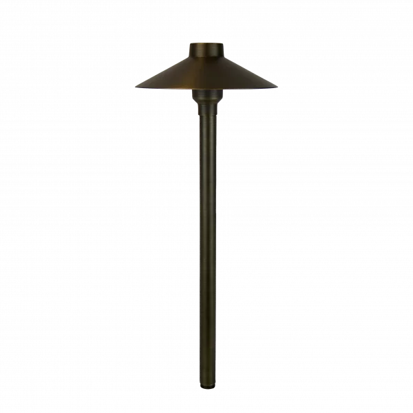 Black outdoor lamp on a white background