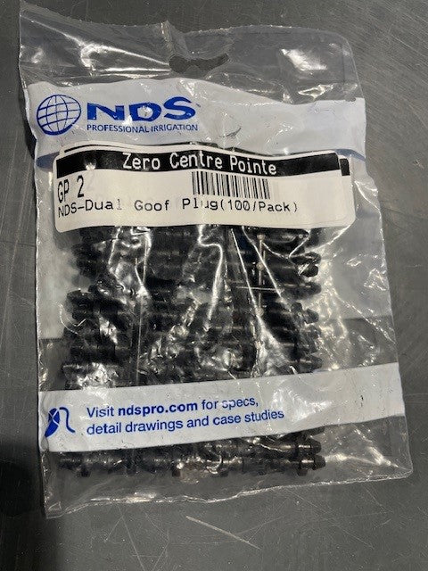 NDS-GP 2, Dual Goof Plug(100/Pack)