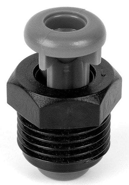 Black Rain Bird ARV050 1/2 inch Air Relief Valve with male threaded connection.