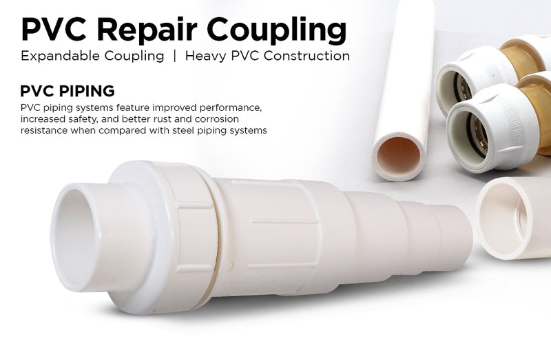 ERA- S118-10-I, 1 PVC REPAIR COUPLING SPIGOTXSOC- Import