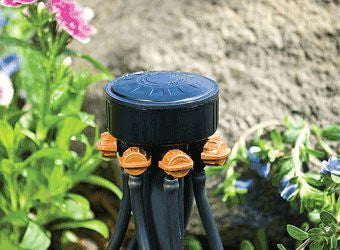 DIG- 06-620, 6-Outlet Adjustable Drip Manifold On 1/2 FPT, Barb Outlet 0-20 GPH