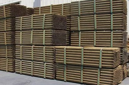 2"x10' Lodge Pole Pressure Treated Tree Stake Bundle of 300