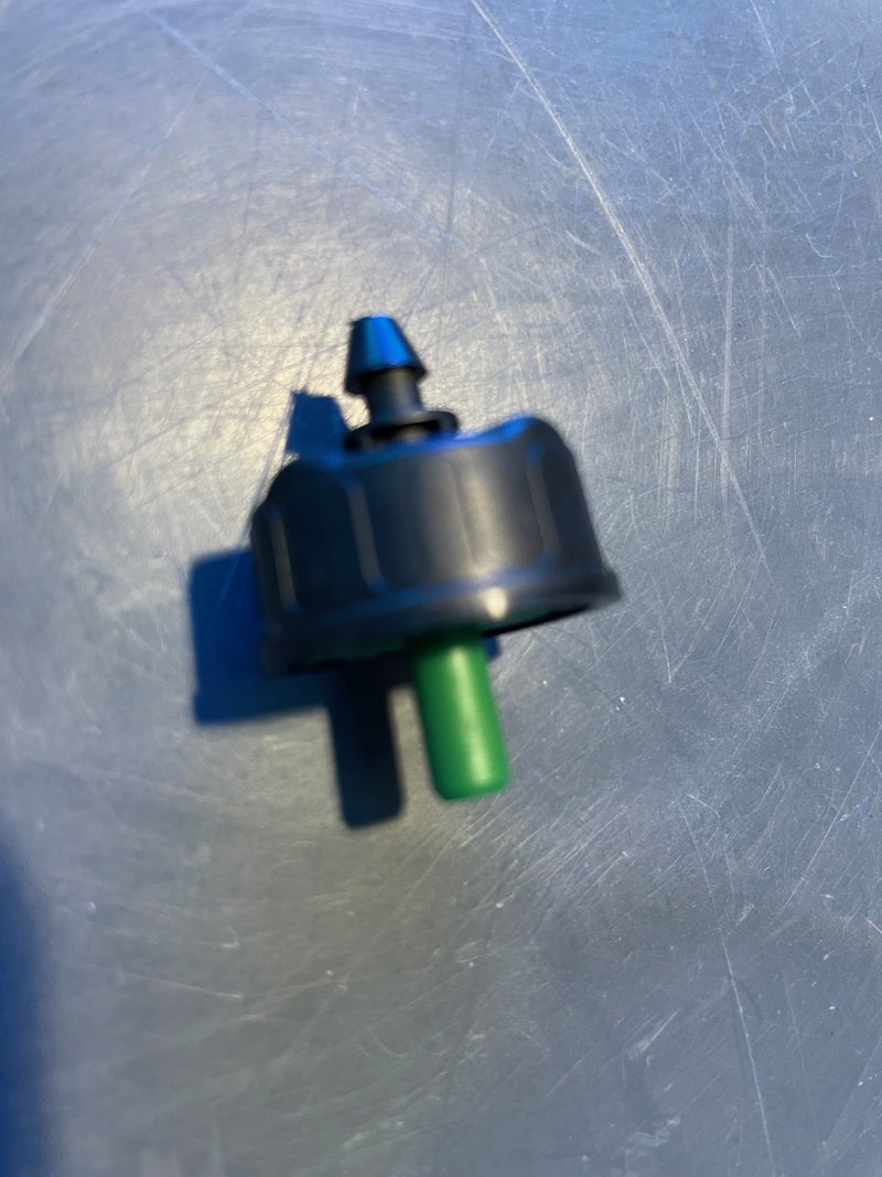 DIG- PCO-020, 2 GPH Self- flushing Pressure Compensating Drip Emitter W/ Barbed Inlet-Green