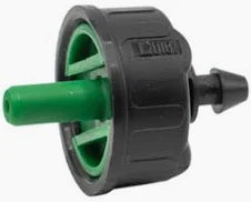 DIG- PCO-020, 2 GPH Self- flushing Pressure Compensating Drip Emitter W/ Barbed Inlet-Green