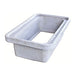 Rectangular gray concrete box