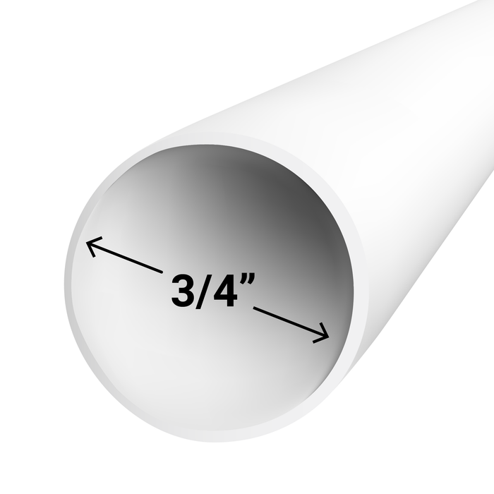 ERA- 3/4" PVC Schedule 40  Pipe Potable Water Solvent Weld IPS ASTM D1785 - 13LF Bell Ended- Import