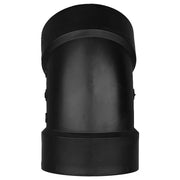 Black cylindrical object on a white background