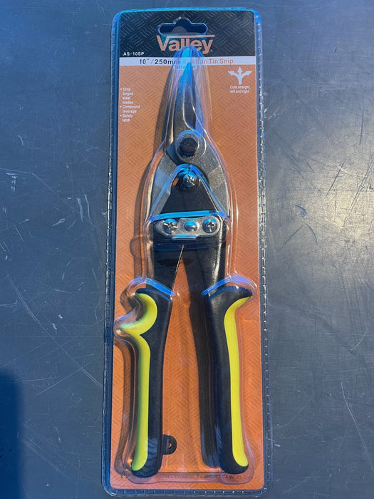 Valley brand snip pliers in packaging on a metallic surface