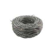 Gray woven ball on a white background