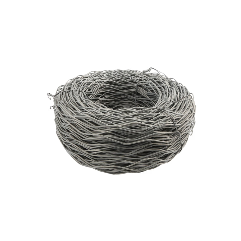 Gray woven ball on a white background