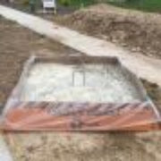Corrugated Concrete Washout Pan - Outpak 