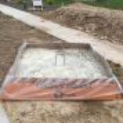 Corrugated Concrete Washout Pan - Outpak 
