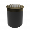 Brilliance BD-WL-PAR36-FLAT-GR-BZ, Black Diamond PAR36 GRATE Flat Top Well Light, Bronze w/PAR36 7W 2700 30 Lamp